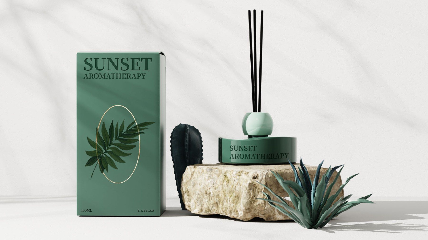 Sunset diffuser, green